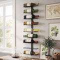 Artiss Wall Mounted Wine Rack 9 Bottles Display Storage Organizer Metal Black WR-AC-MOUNT-9B-BK