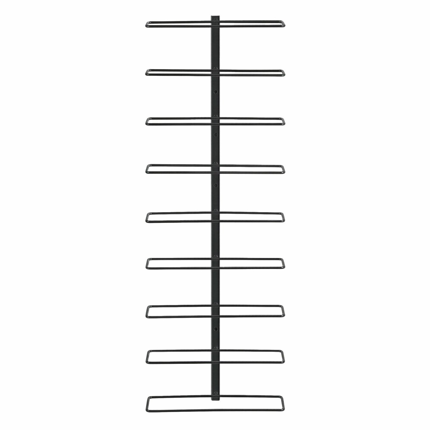 Artiss Wall Mounted Wine Rack 9 Bottles Display Storage Organizer Metal Black WR-AC-MOUNT-9B-BK