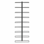 Artiss Wall Mounted Wine Rack 9 Bottles Display Storage Organizer Metal Black WR-AC-MOUNT-9B-BK