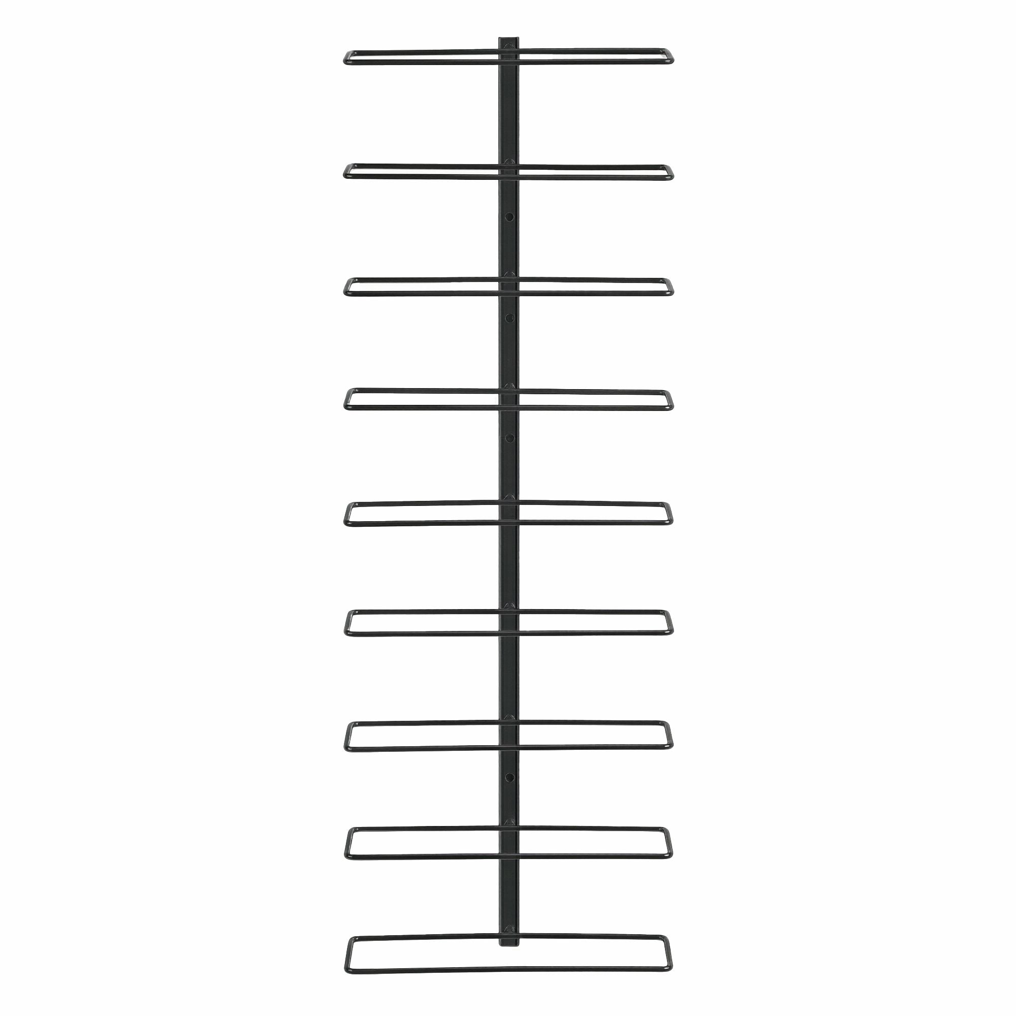 Artiss Wall Mounted Wine Rack 9 Bottles Display Storage Organizer Metal Black WR-AC-MOUNT-9B-BK