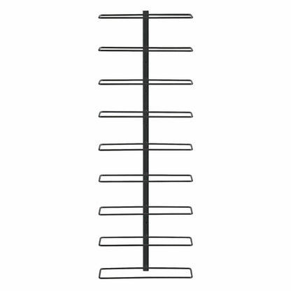 Artiss Wall Mounted Wine Rack 9 Bottles Display Storage Organizer Metal Black WR-AC-MOUNT-9B-BK
