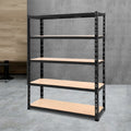 Giantz 1.8M Garage Shelving Warehouse Rack Pallet Racking Storage Shelve Black WR-E-12X18-BK