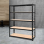 Giantz 1.8M Garage Shelving Warehouse Rack Pallet Racking Storage Shelve Black WR-E-12X18-BK
