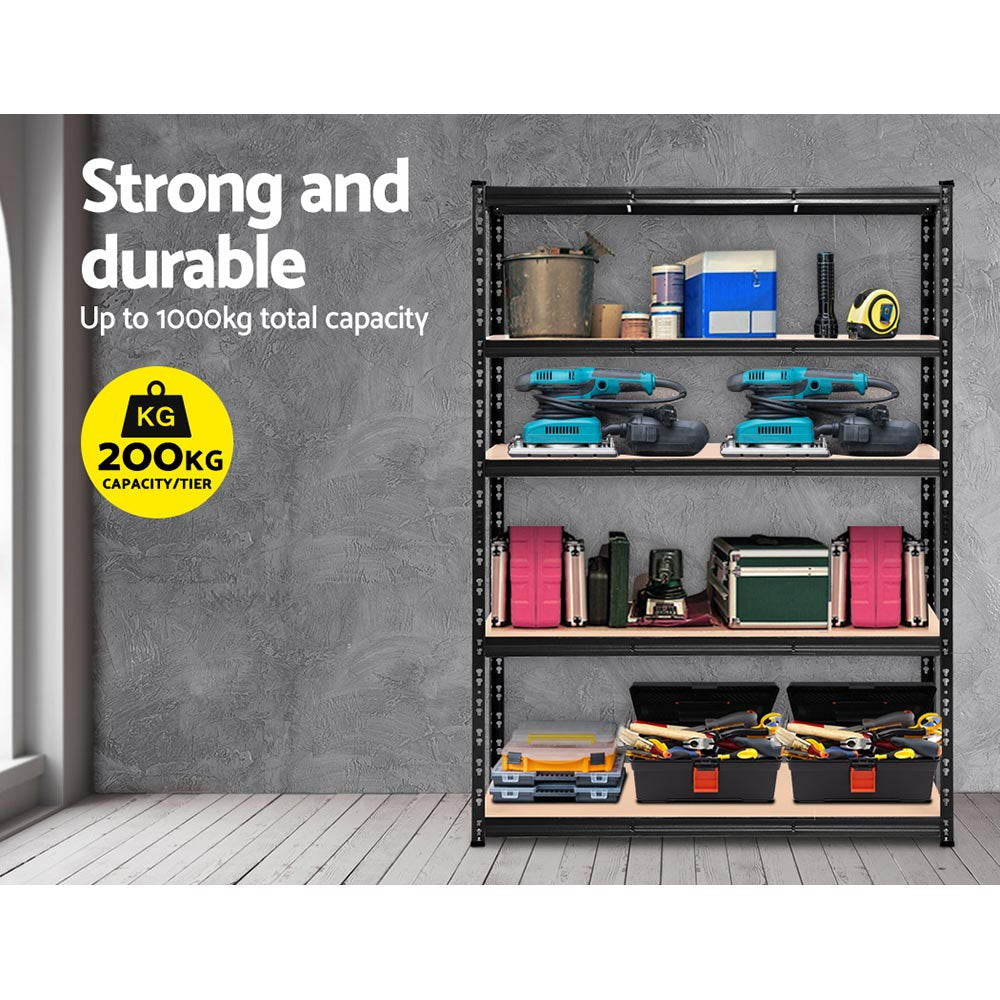 Giantz 2.4Mx1.8M Garage Shelving Warehouse Rack Pallet Racking Storage Shelve WR-E-12X18-BKX2