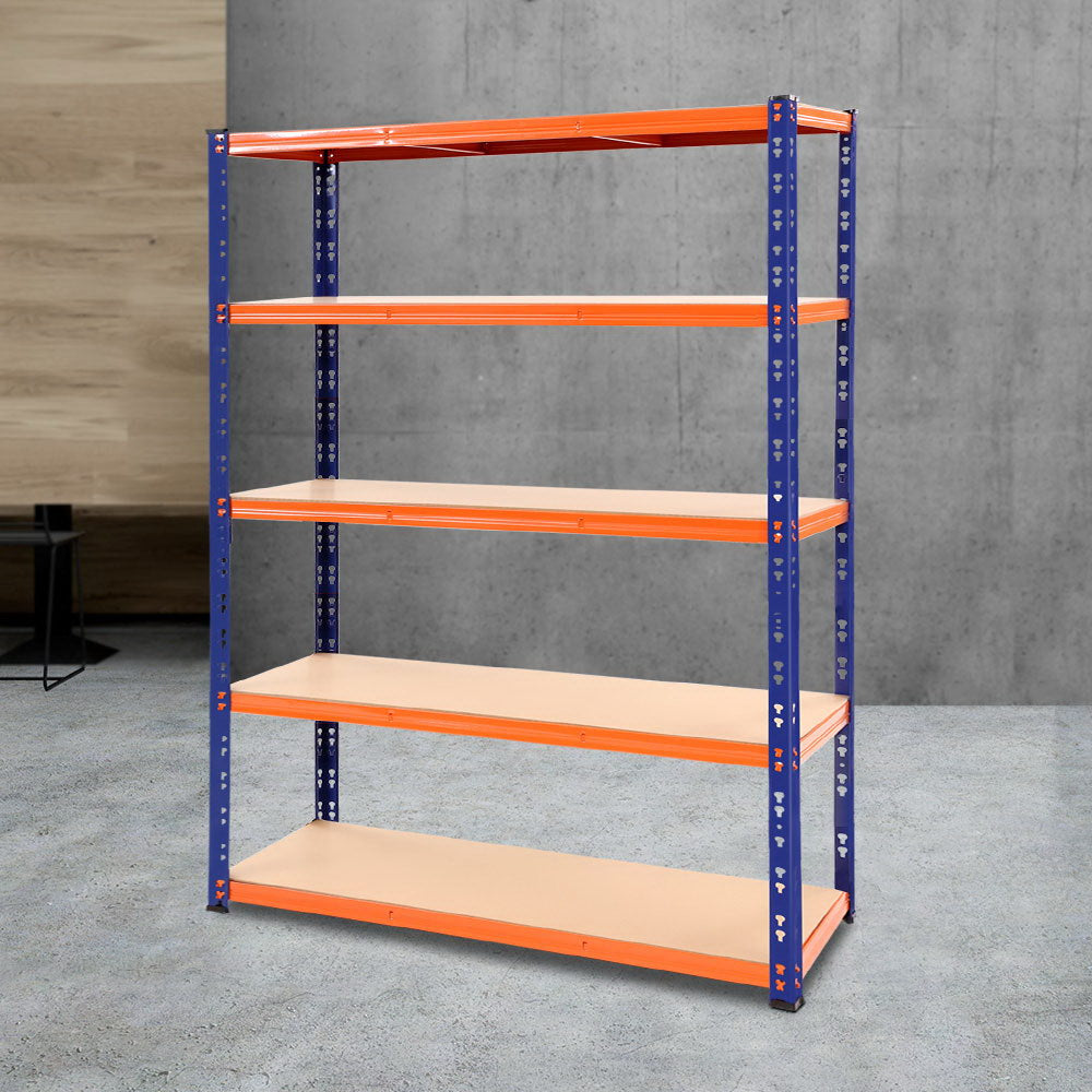 Giantz 1.8M Garage Shelving Warehouse Rack Pallet Racking Storage Shelve Blue WR-E-12X18-BO