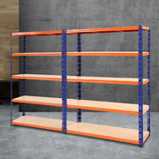 Giantz 2.4Mx1.8M Garage Shelving Warehouse Rack Pallet Racking Storage Blue WR-E-12X18-BOX2