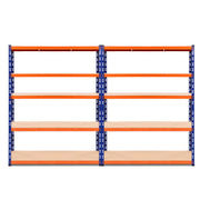 Giantz 2.4Mx1.8M Garage Shelving Warehouse Rack Pallet Racking Storage Blue WR-E-12X18-BOX2