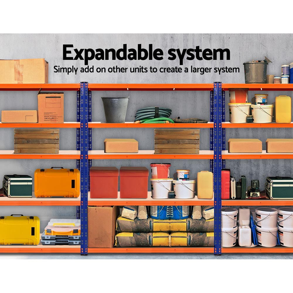 Giantz 2.4Mx1.8M Garage Shelving Warehouse Rack Pallet Racking Storage Blue WR-E-12X18-BOX2