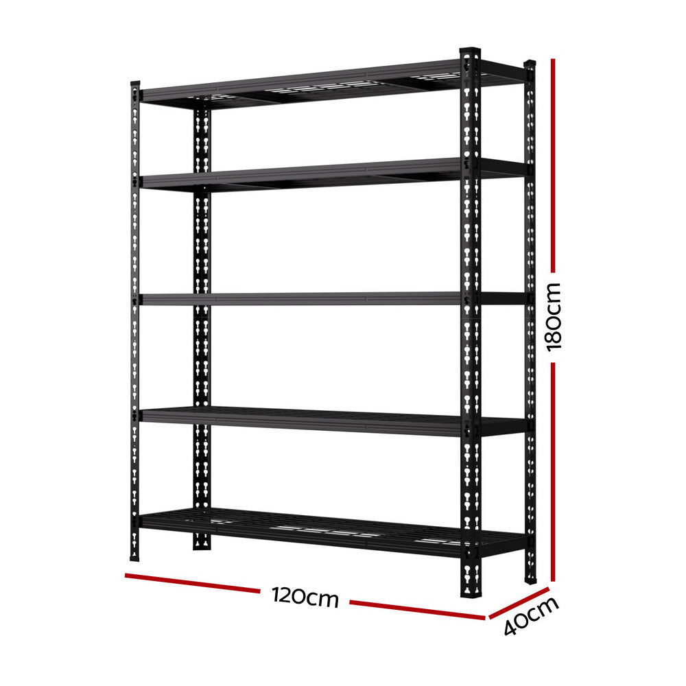 1.8MX1.2M Giantz Garage Shelving Warehouse Rack WR-E-12X18-GD