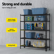 1.8MX1.2M Giantz Garage Shelving Warehouse Rack WR-E-12X18-GD