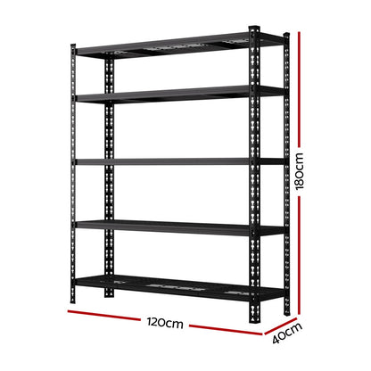 5 x 1.8M Giantz Garage Shelving Warehouse Rack WR-E-12X18-GDX5