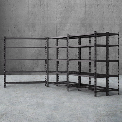 5 x 1.8M Giantz Garage Shelving Warehouse Rack WR-E-12X18-GDX5
