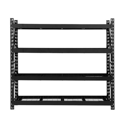 Giantz 4Mx2M Garage Shelving Warehouse Rack Pallet Racking Storage Shelve Black WR-E-2020-200BK-ABCX2