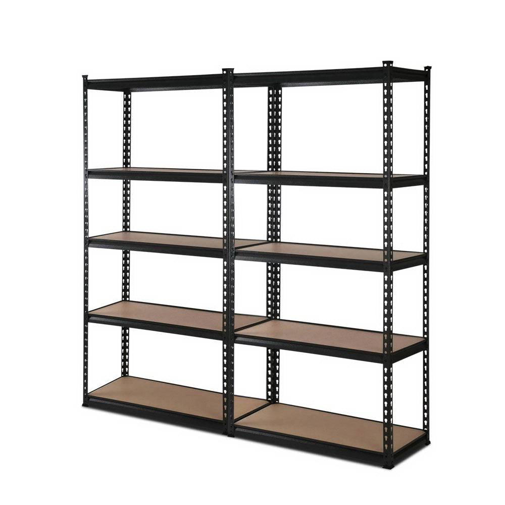 Giantz 2x1.5M Garage Shelving Warehouse Rack Pallet Racking Storage Shelve Black WR-E-7X15-BK-FC2
