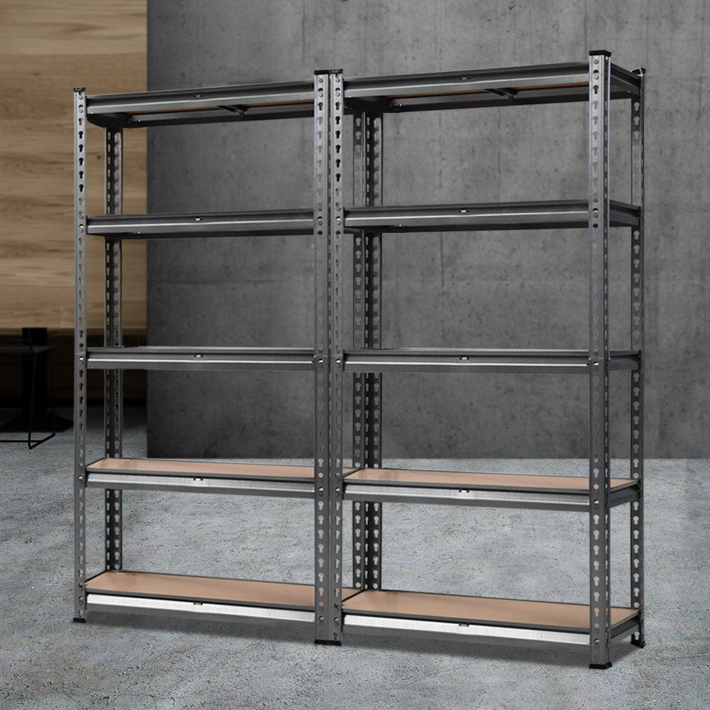 Giantz 2x1.5M Steel Warehouse Racking Rack Shelving Storage Garage Shelves Shelf WR-E-7X15-CC-FC2
