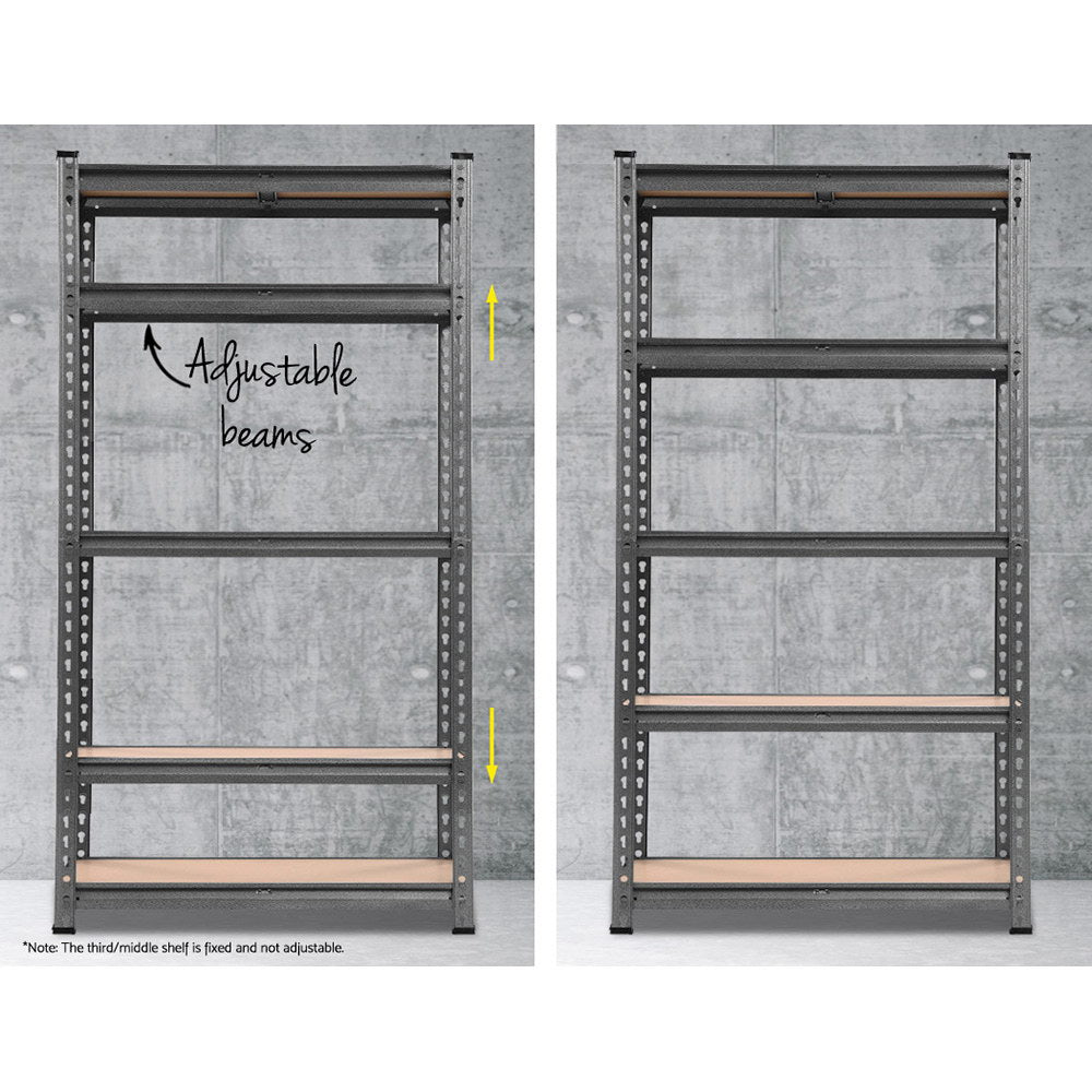 Giantz 2x1.5M Steel Warehouse Racking Rack Shelving Storage Garage Shelves Shelf WR-E-7X15-CC-FC2