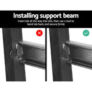 Giantz 2x1.5M Steel Warehouse Racking Rack Shelving Storage Garage Shelves Shelf WR-E-7X15-CC-FC2