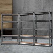 Giantz 3x1.5M Garage Shelving Warehouse Rack Pallet Racking Storage Charcoal WR-E-7X15-CCX3
