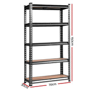 Giantz 4x1.5M Garage Shelving Warehouse Rack Pallet Racking Storage Charcoal WR-E-7X15-CCX4