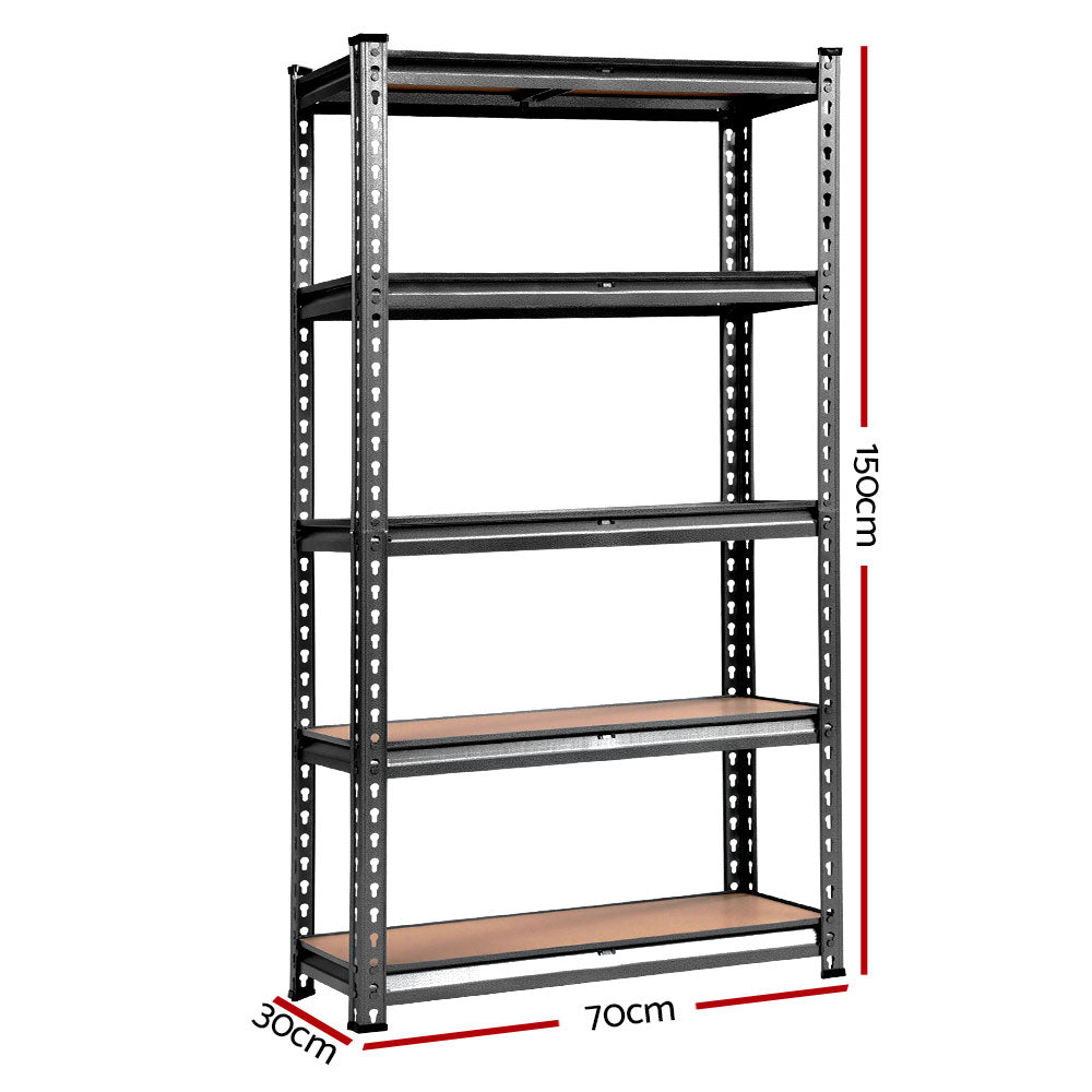 Giantz 4x1.5M Garage Shelving Warehouse Rack Pallet Racking Storage Charcoal WR-E-7X15-CCX4