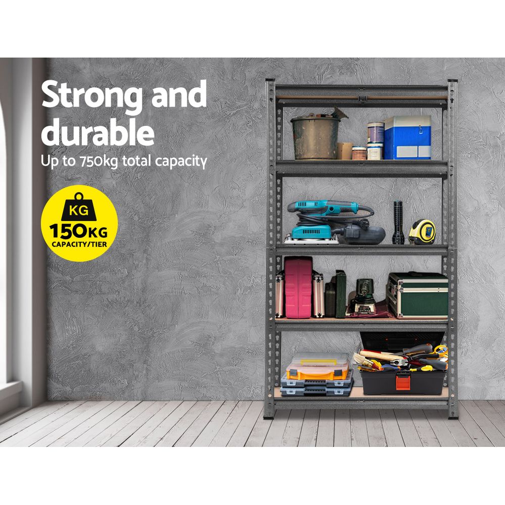 Giantz 4x1.5M Garage Shelving Warehouse Rack Pallet Racking Storage Charcoal WR-E-7X15-CCX4