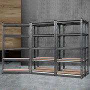 Giantz 5x1.5M Garage Shelving Warehouse Rack Pallet Racking Storage Charcoal WR-E-7X15-CCX5