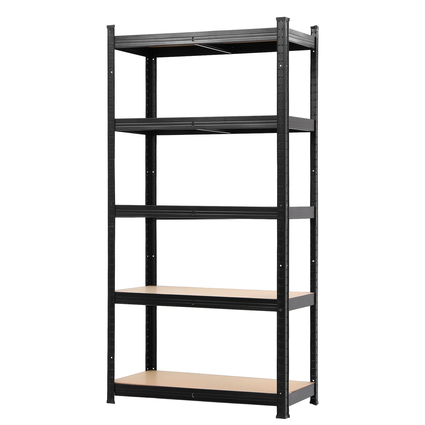 Giantz Garage Shelving 1.6X0.8m Warehouse Shelves Storage Rack Pallet Racking Black WR-E-8X16-BK