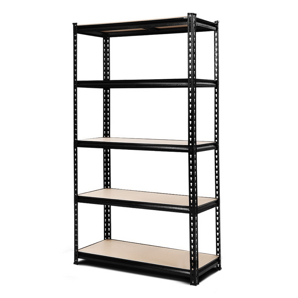 Giantz 1.8M Garage Shelving Warehouse Rack Pallet Racking Storage Shelve Black WR-E-9X18-BK