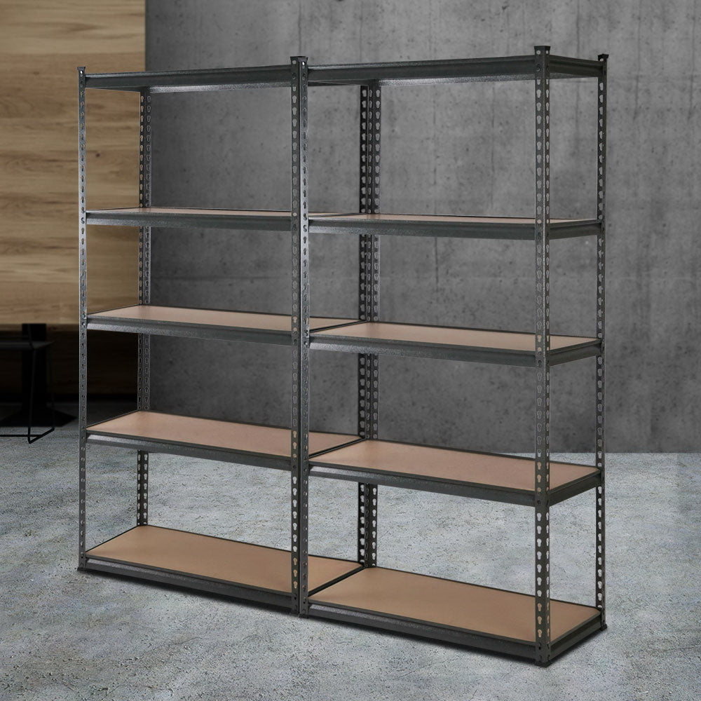 Giantz 2x1.8M Garage Shelving Warehouse Rack Pallet Racking Storage Charcoal WR-E-9X18-CCX2