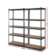 Giantz 2x1.8M Garage Shelving Warehouse Rack Pallet Racking Storage Charcoal WR-E-9X18-CCX2