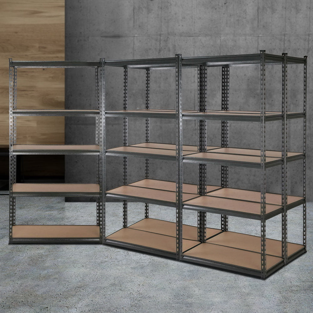 Giantz 5x1.8M Garage Shelving Warehouse Rack Pallet Racking Storage Charcoal WR-E-9X18-CCX5