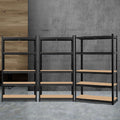 Giantz 3x1.8M Garage Shelving Warehouse Rack Pallet Racking Storage Shelf Black WR-E-9X18-GVN-BKX3