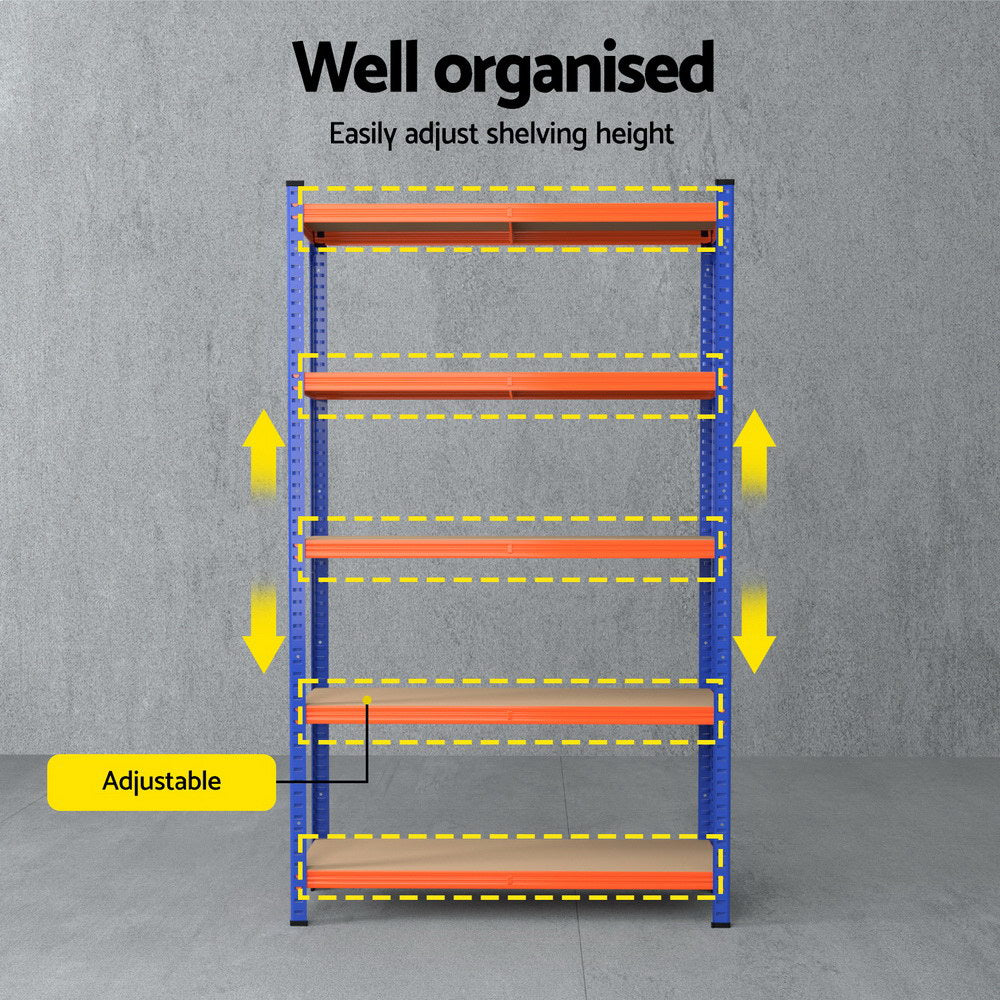 3 x 1.8M Giantz Garage Shelving Warehouse Rack WR-E-9X18-GVN-BOX3