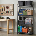 Giantz Garage Shelving 1.8X0.9m Warehouse Rack Storage Shelves Workshop Racks Steel WR-F-09040R-180BK