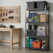 Giantz Garage Shelving 1.8X0.9m Warehouse Rack Storage Shelves Workshop Racks Steel WR-F-09040R-180BK