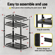 Giantz Garage Shelving 1.8X0.9m Warehouse Rack Storage Shelves Workshop Racks Steel WR-F-09040R-180BK