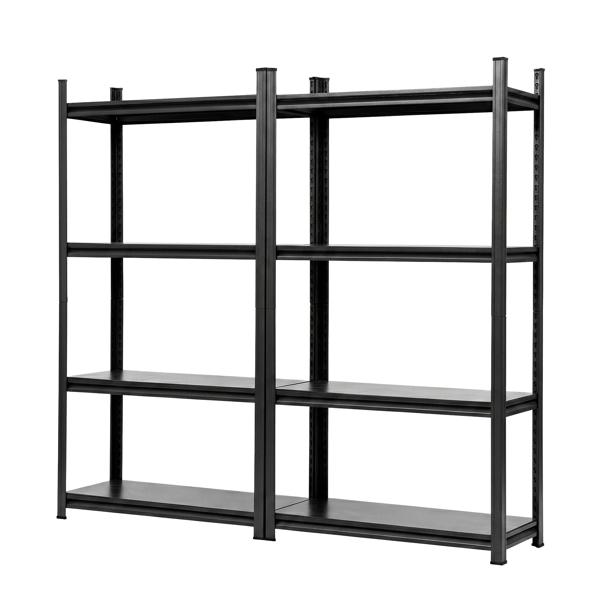 Giantz Garage Shelving 1.8X1.8m Warehouse Rack Storage Shelves Workshop Racks Steel WR-F-09040R-180BKX2