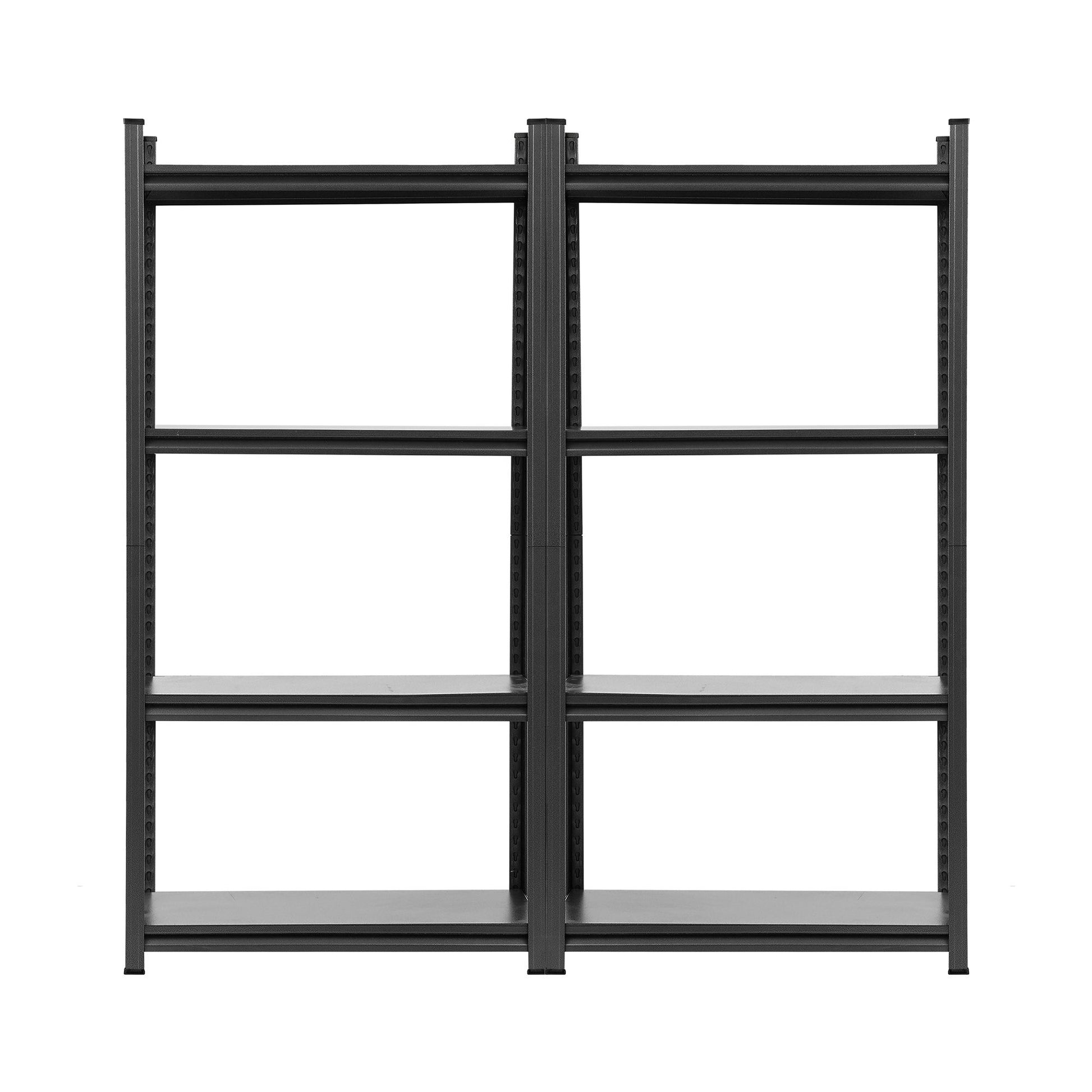 Giantz Garage Shelving 1.8X1.8m Warehouse Rack Storage Shelves Workshop Racks Steel WR-F-09040R-180BKX2