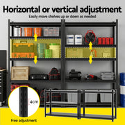 Giantz Garage Shelving 1.8X1.2m Warehouse Rack Storage Shelves Workshop Racks Steel WR-F-12050-180BK