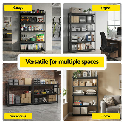 Giantz Garage Shelving 1.8X1.2m Warehouse Rack Storage Shelves Workshop Racks Steel WR-F-12050-180BK