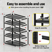 Giantz Garage Shelving 1.8X1.2m Warehouse Rack Storage Shelves Workshop Racks Steel WR-F-12050-180BK