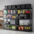 Giantz Garage Shelving 2.4X1.8m Warehouse Rack Storage Shelves Workshop Racks Steel WR-F-12050-180BKX2