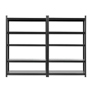 Giantz Garage Shelving 2.4X1.8m Warehouse Rack Storage Shelves Workshop Racks Steel WR-F-12050-180BKX2