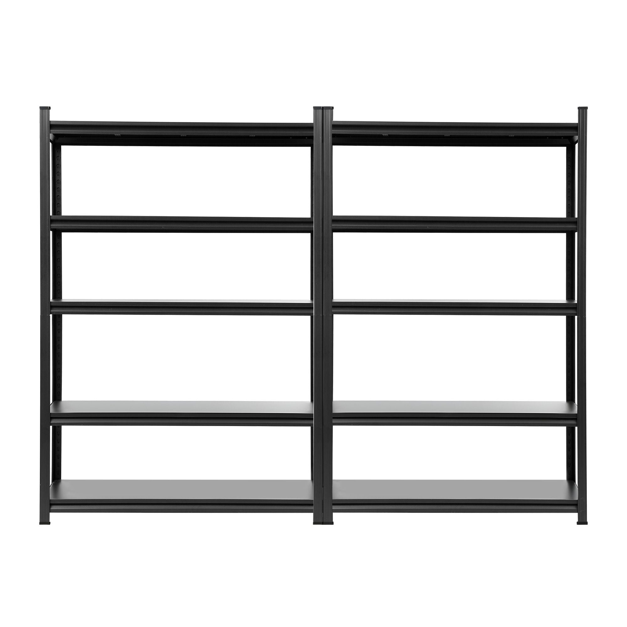 Giantz Garage Shelving 2.4X1.8m Warehouse Rack Storage Shelves Workshop Racks Steel WR-F-12050-180BKX2