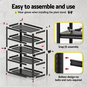 Giantz Garage Shelving 2.4X1.8m Warehouse Rack Storage Shelves Workshop Racks Steel WR-F-12050-180BKX2