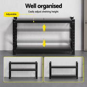 Giantz 1.5Mx0.9M Warehouse Shelving Garage Rack WR-F-15060-900BK-AB