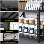 Giantz 2x 0.9M Garage Shelving Workbench Warehouse Rack WR-F-15060-900BK-ABX2