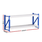 Giantz 2Mx0.9M Warehouse Shelving Garage Rack WR-F-20060-900BG-AB