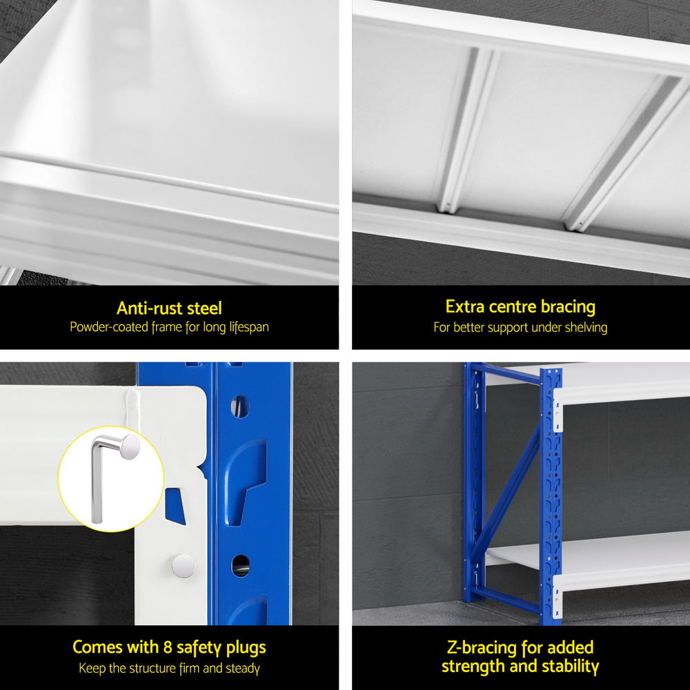 Giantz 2Mx0.9M Warehouse Shelving Garage Rack WR-F-20060-900BG-AB