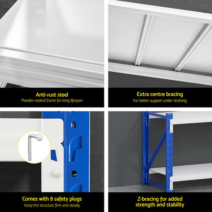 Giantz 2Mx0.9M Warehouse Shelving Garage Rack WR-F-20060-900BG-AB